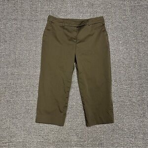 Willi Smith Olive Green Capri Pants